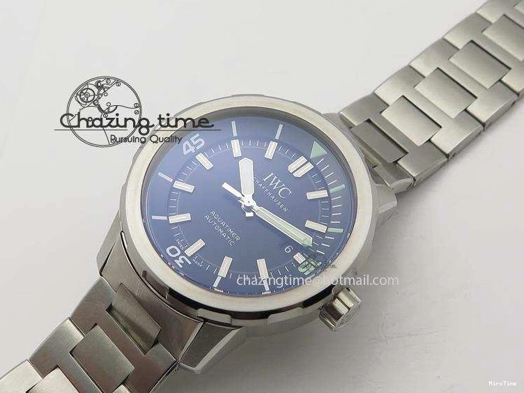 MIROTIME 0317 UrbanStyle Aquatimer Automatic IW329002 V6F 1:1 Best Edition Black Dial On SS Bracelet MIYOTA 7317